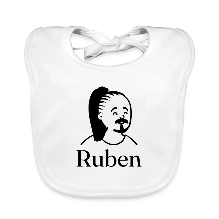 Bavoir bébé personnalisé au prénom Ruben