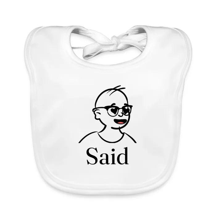 Bavoir bébé personnalisé au prénom Said