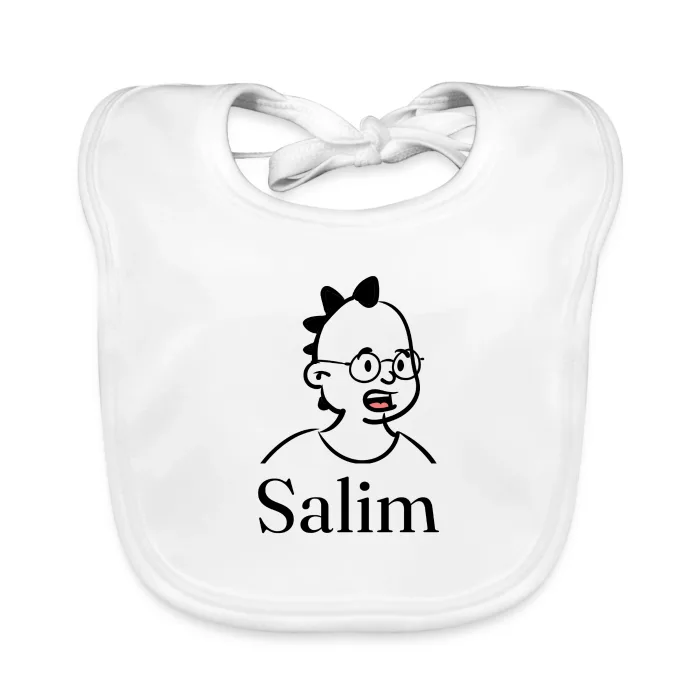 Bavoir bébé personnalisé au prénom Salim