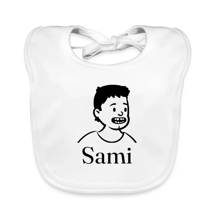 Bavoir bébé personnalisé au prénom Sami