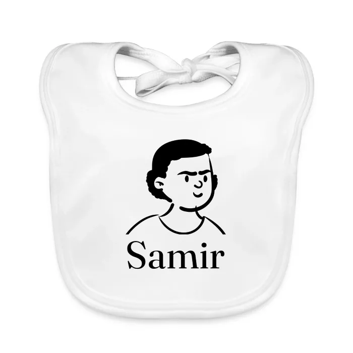 Bavoir bébé personnalisé au prénom Samir