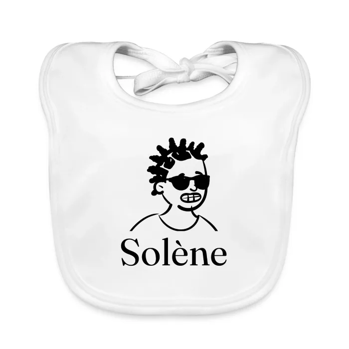 Bavoir bébé personnalisé au prénom Solène