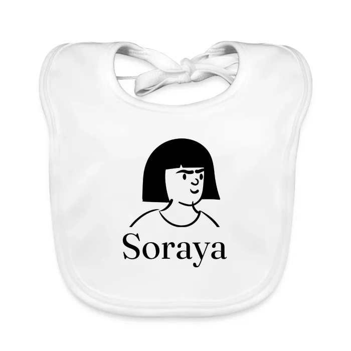 Bavoir bébé personnalisé au prénom Soraya