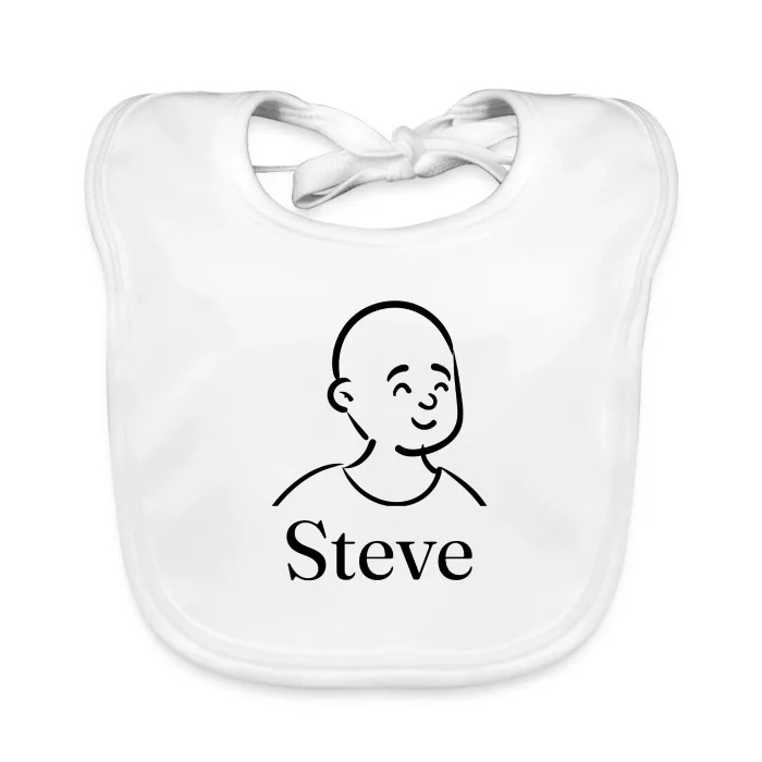Bavoir bébé personnalisé au prénom Steve