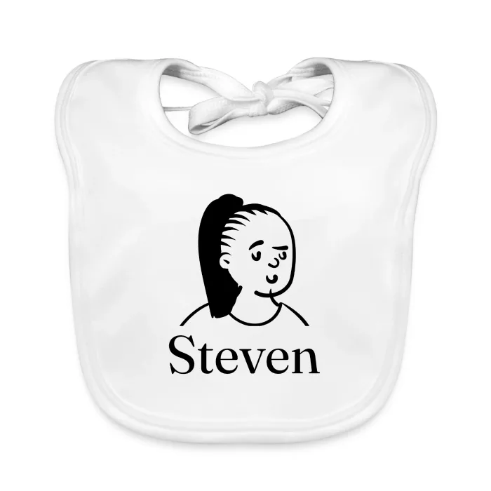 Bavoir bébé personnalisé au prénom Steven