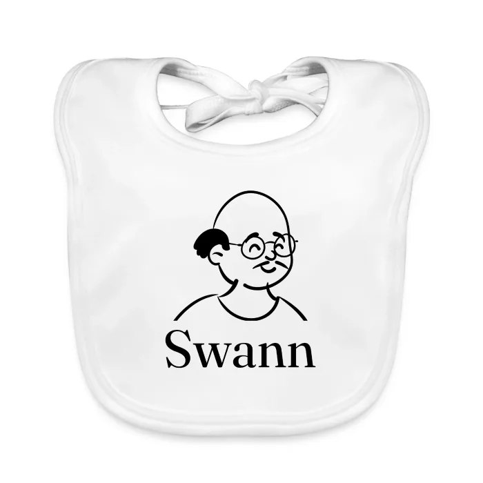 Bavoir bébé personnalisé au prénom Swann