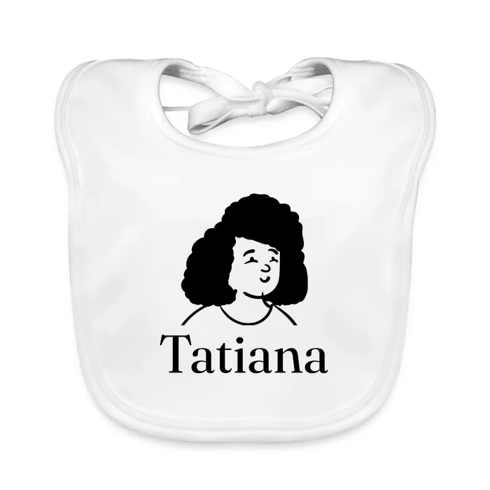 Bavoir bébé personnalisé au prénom Tatiana