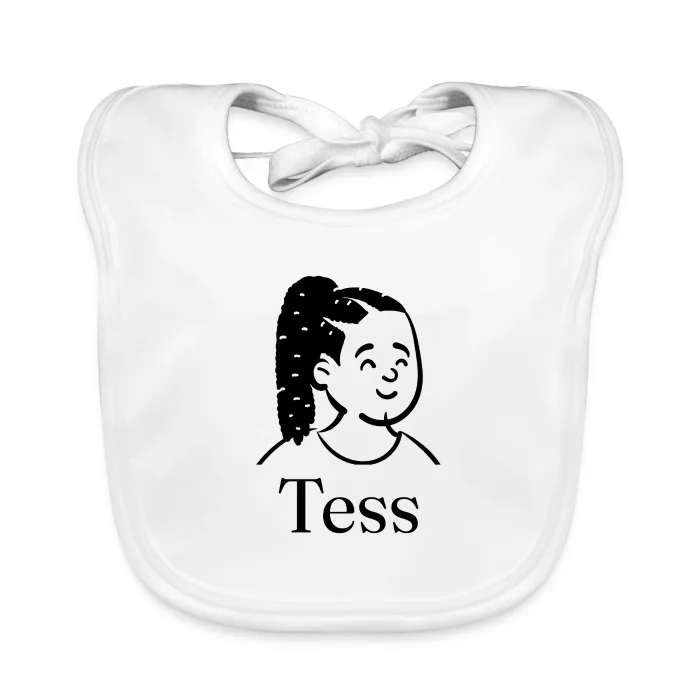 Bavoir bébé personnalisé au prénom Tess