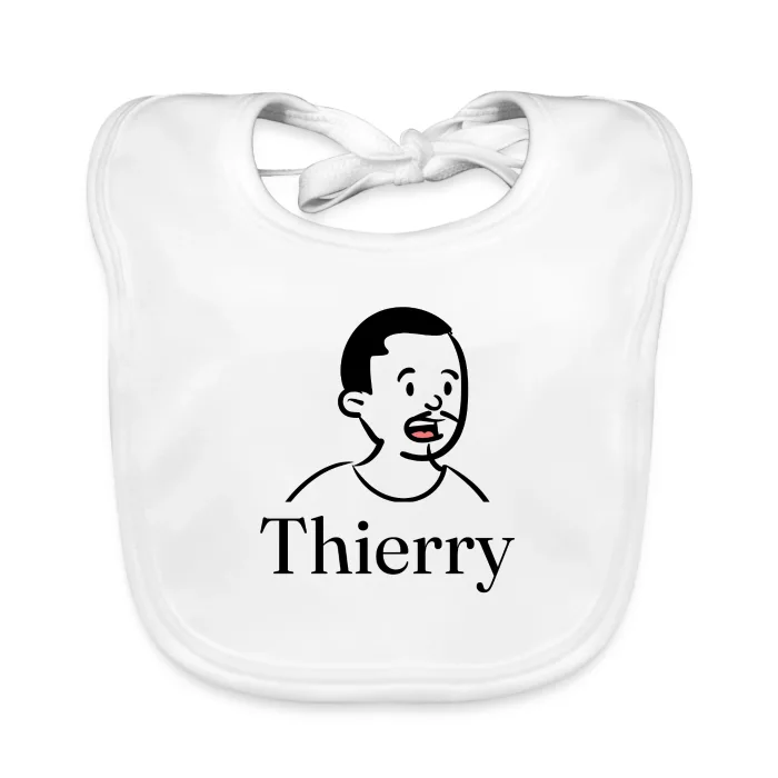 Bavoir bébé personnalisé au prénom Thierry