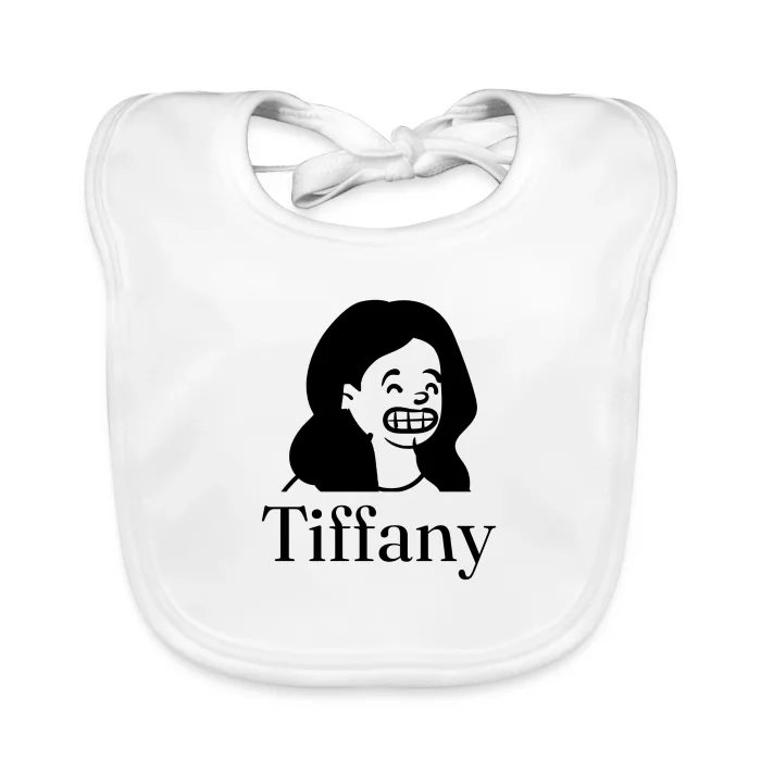 Bavoir bébé personnalisé au prénom Tiffany