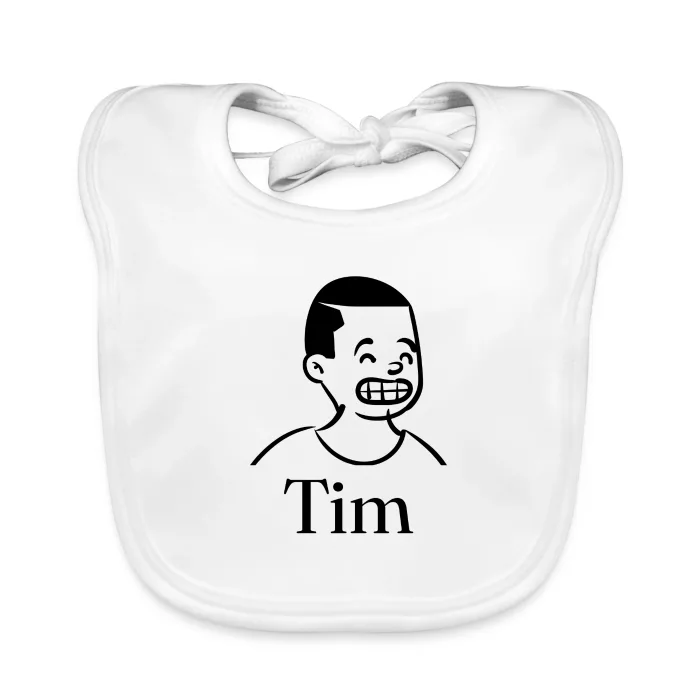 Bavoir bébé personnalisé au prénom Tim