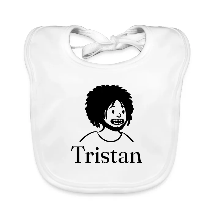 Bavoir bébé personnalisé au prénom Tristan