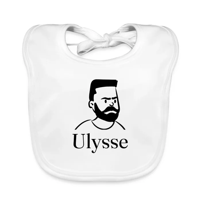 Bavoir bébé personnalisé au prénom Ulysse