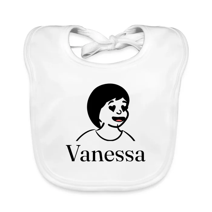 Bavoir bébé personnalisé au prénom Vanessa