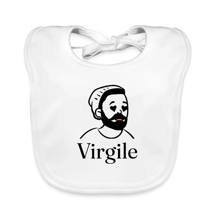 Bavoir bébé personnalisé au prénom Virgile