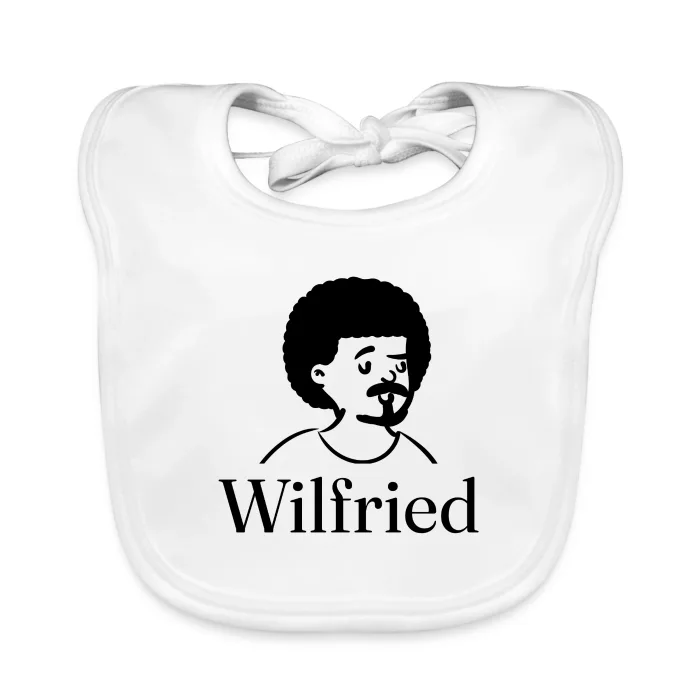 Bavoir bébé personnalisé au prénom Wilfried