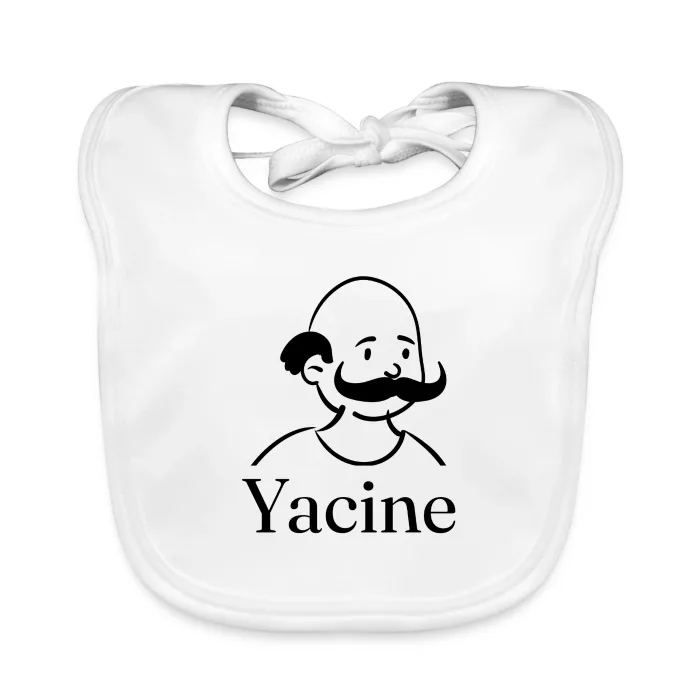 Bavoir bébé personnalisé au prénom Yacine