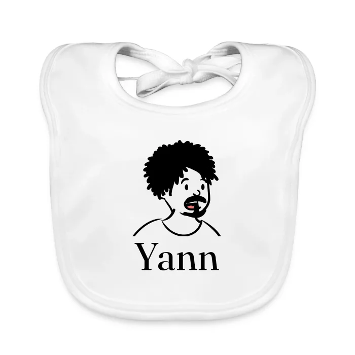 Bavoir bébé personnalisé au prénom Yann