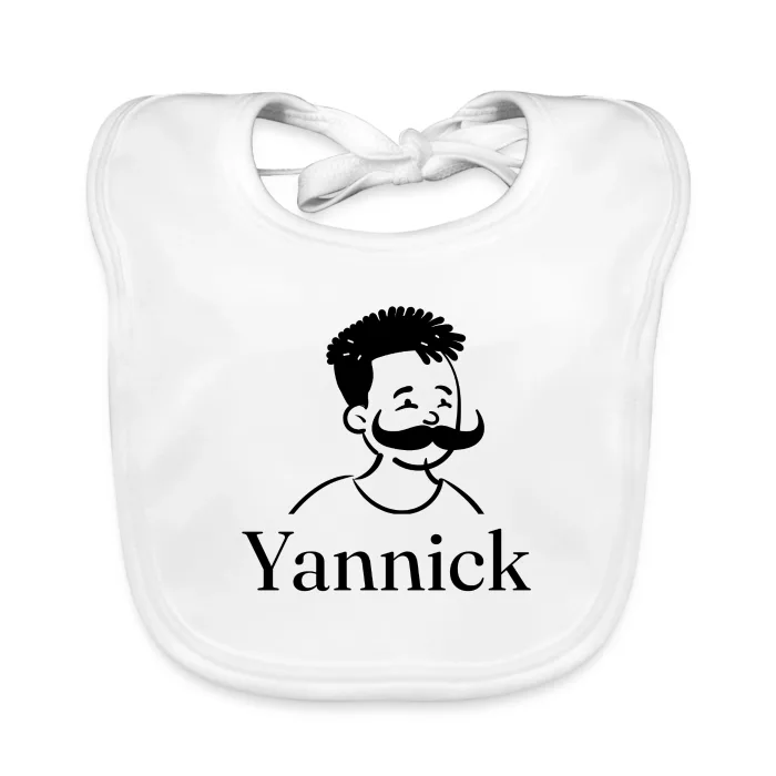 Bavoir bébé personnalisé au prénom Yannick