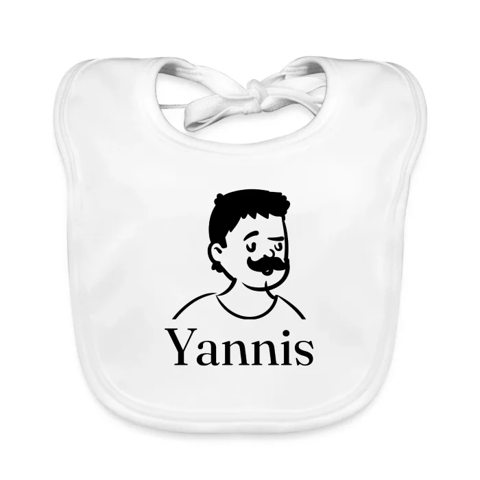 Bavoir bébé personnalisé au prénom Yannis