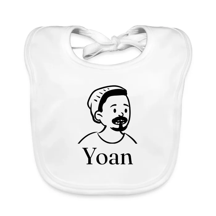 Bavoir bébé personnalisé au prénom Yoan