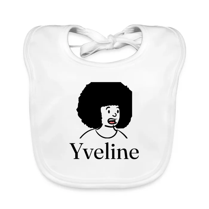 Bavoir bébé personnalisé au prénom Yveline