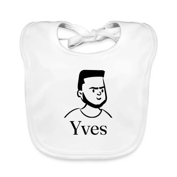 Bavoir bébé personnalisé au prénom Yves