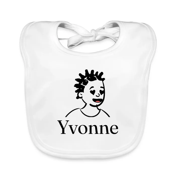 Bavoir bébé personnalisé au prénom Yvonne
