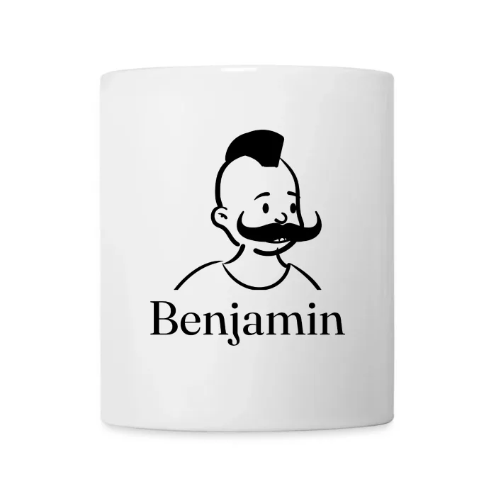 Mug personnalisé au prénom Benjamin