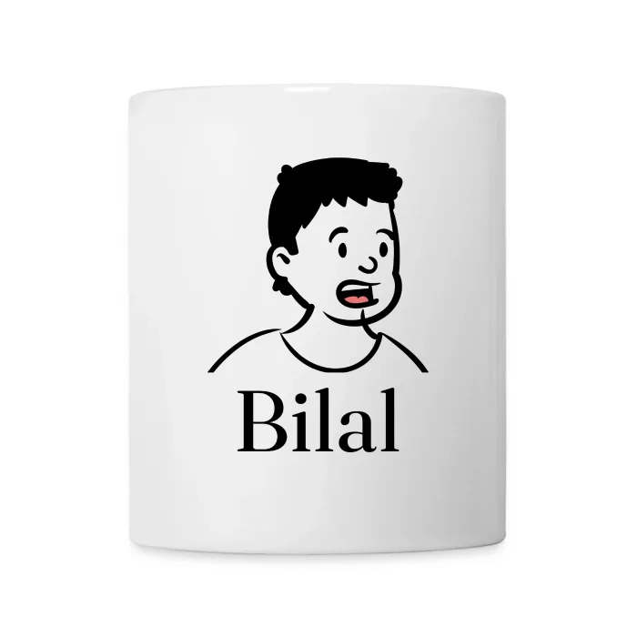 Mug personnalisé au prénom Bilal