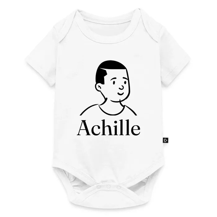 Body bébé personnalisé au prénom Achille