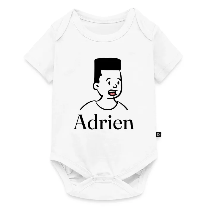 Body bébé personnalisé au prénom Adrien