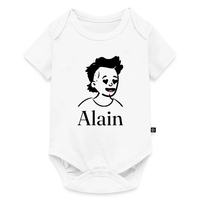 Body bébé personnalisé au prénom Alain