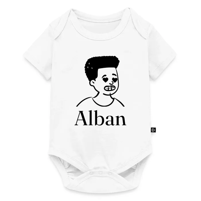 Body bébé personnalisé au prénom Alban