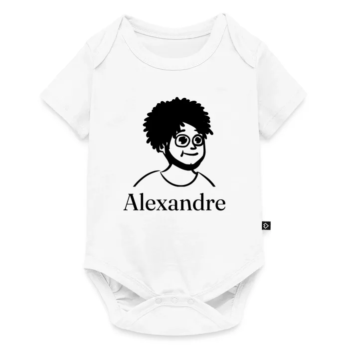 Body bébé personnalisé au prénom Alexandre