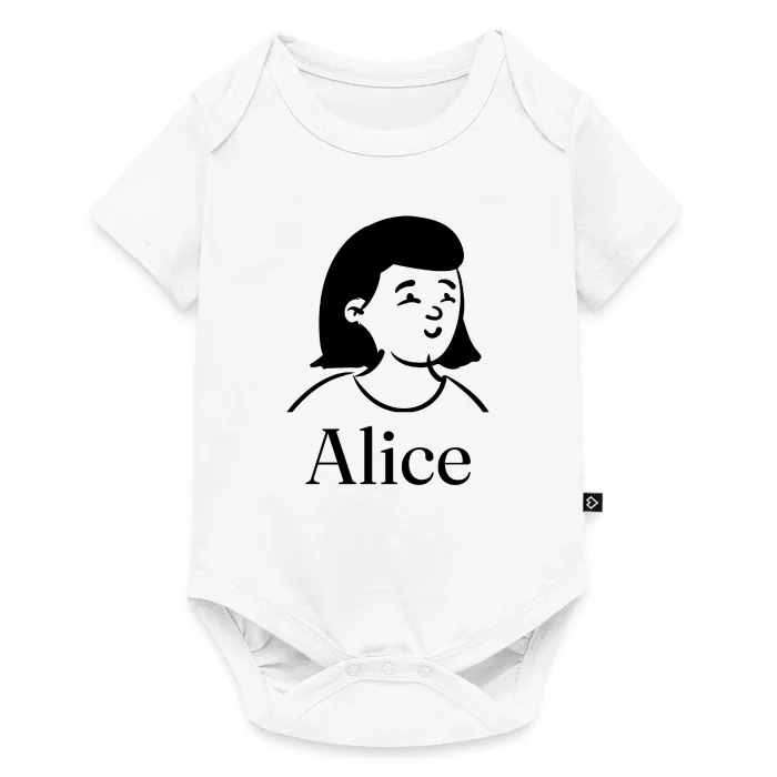 Body bébé personnalisé au prénom Alice