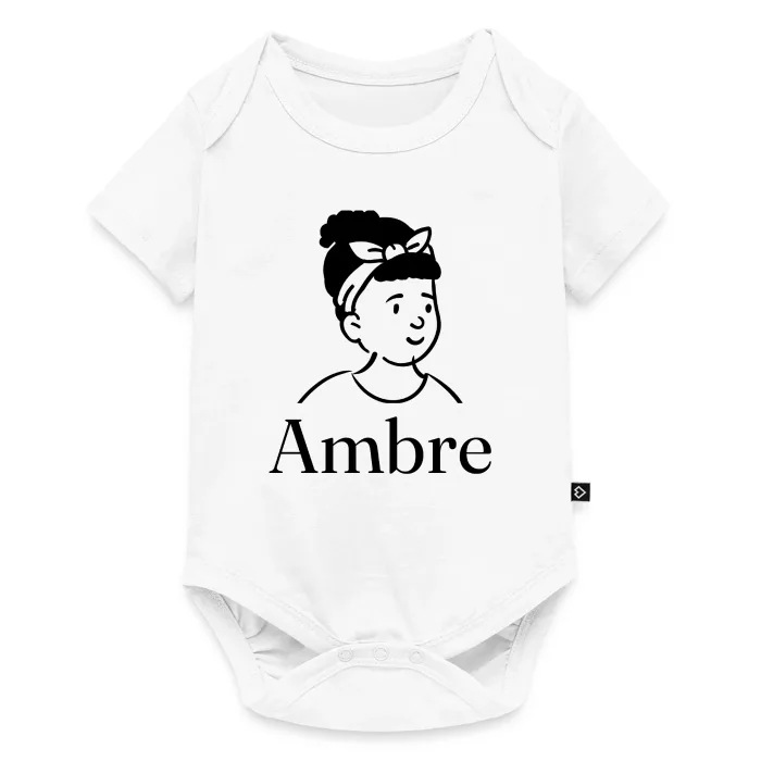 Body bébé personnalisé au prénom Ambre