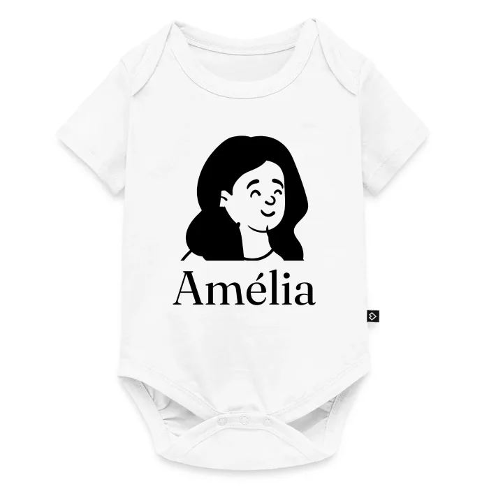 Body bébé personnalisé au prénom Amélia