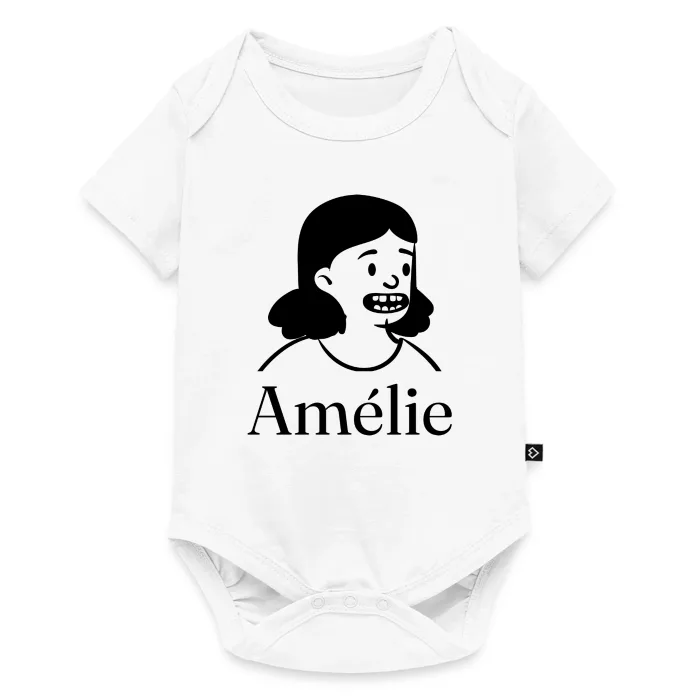Body bébé personnalisé au prénom Amélie