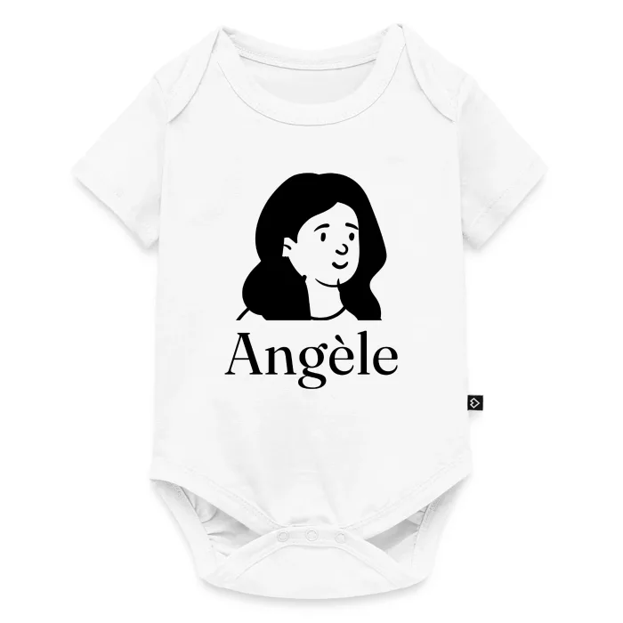 Body bébé personnalisé au prénom Angèle