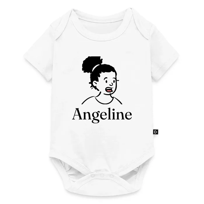 Body bébé personnalisé au prénom Angeline
