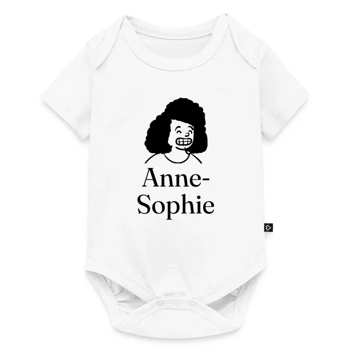 Body bébé personnalisé au prénom Anne-Sophie