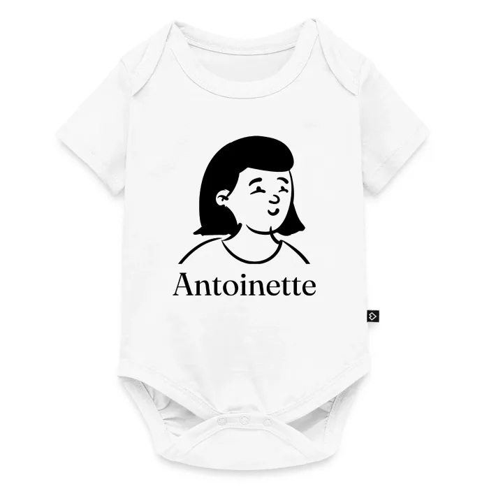 Body bébé personnalisé au prénom Antoinette