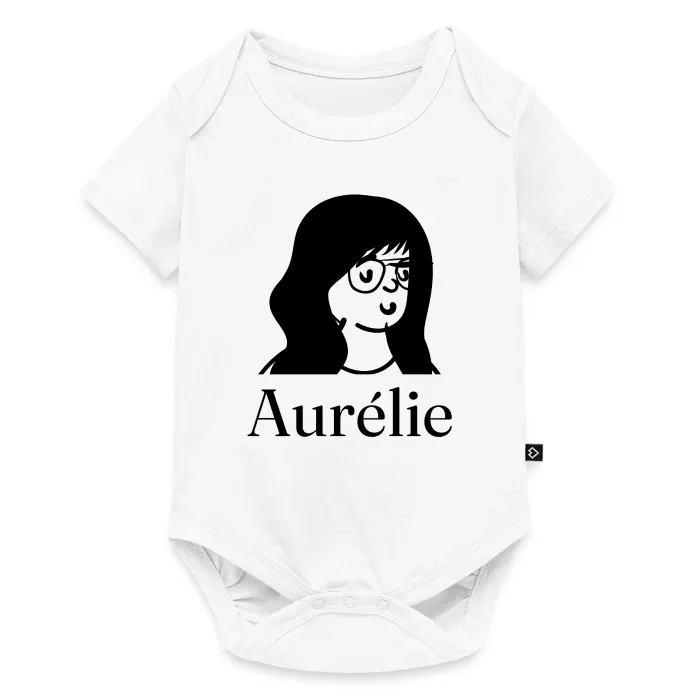 Body bébé personnalisé au prénom Aurélie