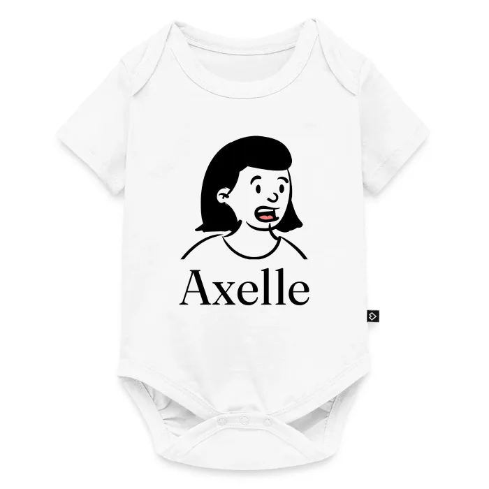 Body bébé personnalisé au prénom Axelle