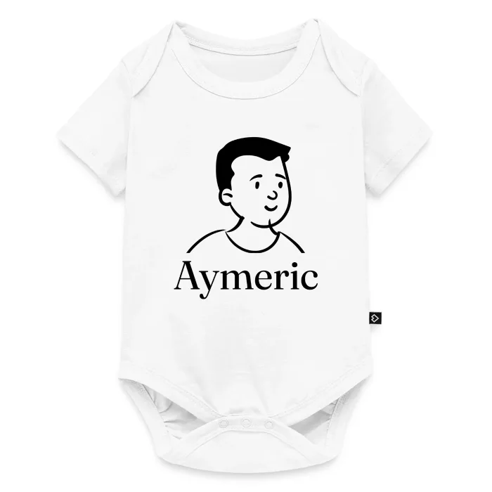 Body bébé personnalisé au prénom Aymeric