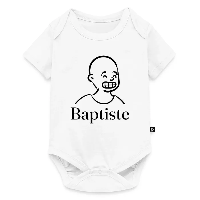 Body bébé personnalisé au prénom Baptiste