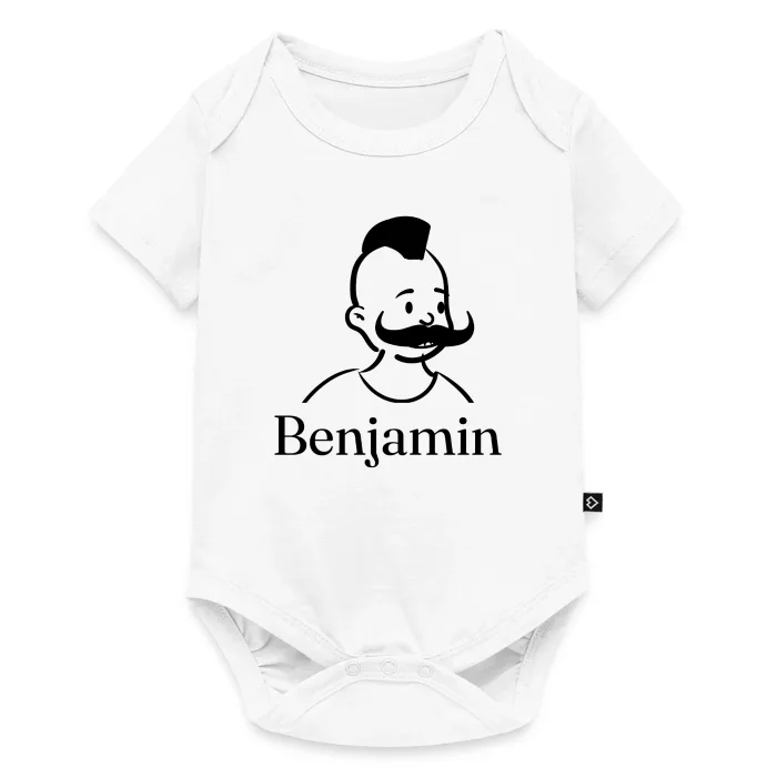 Body bébé personnalisé au prénom Benjamin