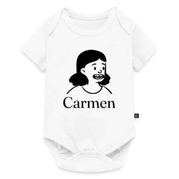 Body bébé personnalisé au prénom Carmen