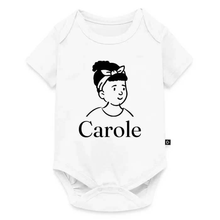 Body bébé personnalisé au prénom Carole